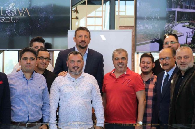 Tbf Başkanı Türkoğlu’ndan, Semt77 Yalovaspor Başkanı Tuna’ya Ziyaret