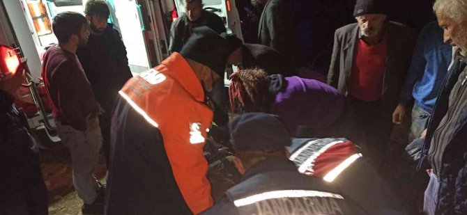 Odun Keserken Uçuruma Düşen Kişi Kurtarıldı