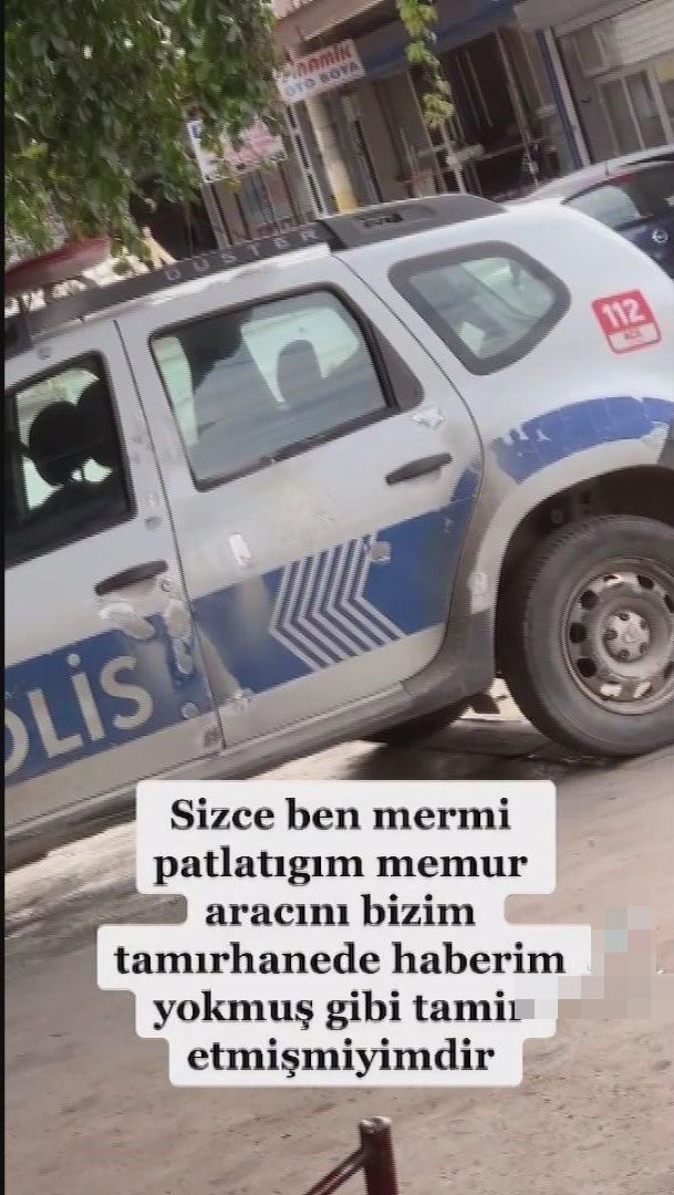 Polis Aracı Kurşunlamış Gibi Video Çekti, İhbar Üzerine Gözaltına Alındı