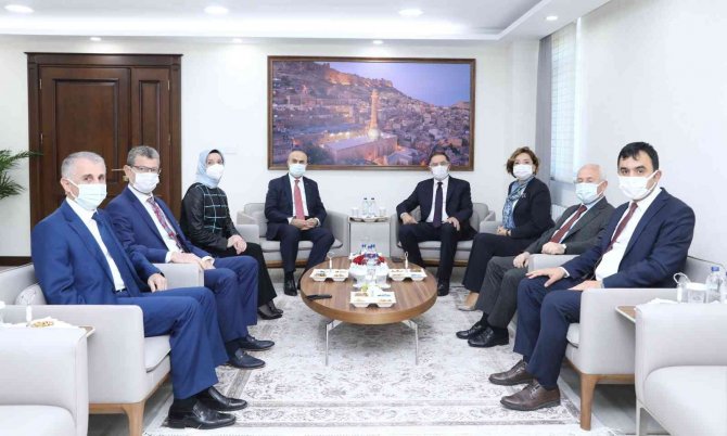 Kamu Başdenetçisi Şeref Malkoç Mardin Valisi Demirtaş İle Görüştü