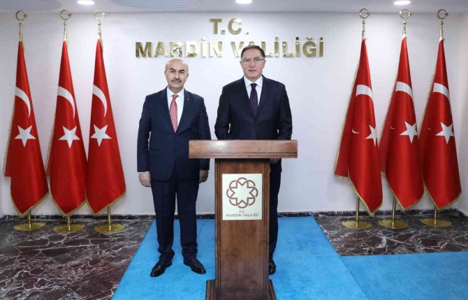 Kamu Başdenetçisi Şeref Malkoç Mardin Valisi Demirtaş İle Görüştü