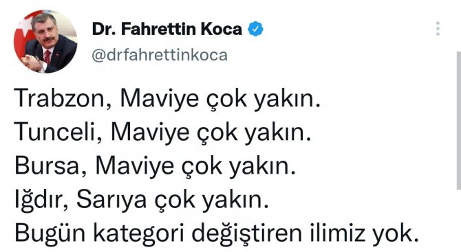 Bakan Koca: Iğdır, Sarıya Yakın