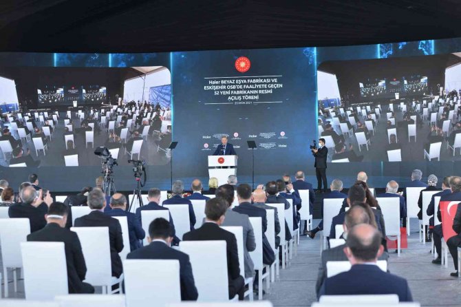 Cumhurbaşkanı Erdoğan 52 Fabrikanın Açılışını Gerçekleştirdi