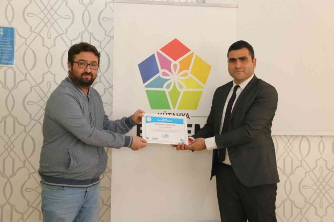 Projede Görev Alan Öğretmenlere Teşekkür Belgesi