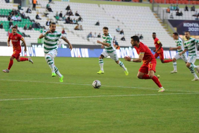 Süper Lig: Konyaspor: 2 - Kayserispor: 0 (İ̇lk Yarı)