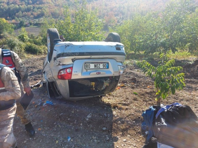 Taşova’da Otomobil Takla Attı: 4 Yaralı