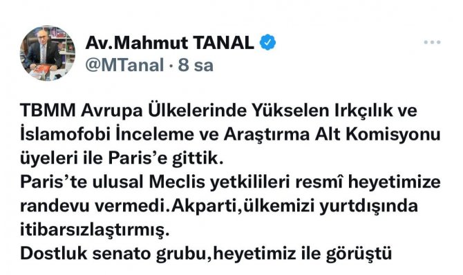 Çavuşoğlu’ndan Chp’li Tanal’a Tepki: "Sayın Tanal, Fransa Programımızı Bu Tür Doğru Olmayan Beyanlarla Gölgelemeyelim"