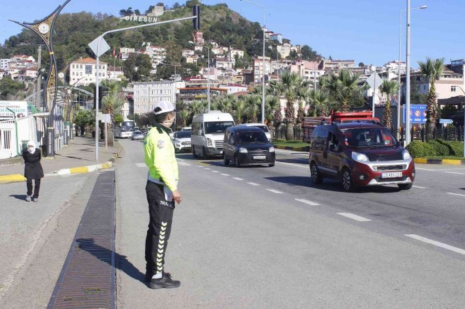Giresun’da Kural İhlali Yapan Araçlar Drone Tarafından Görüntülendi