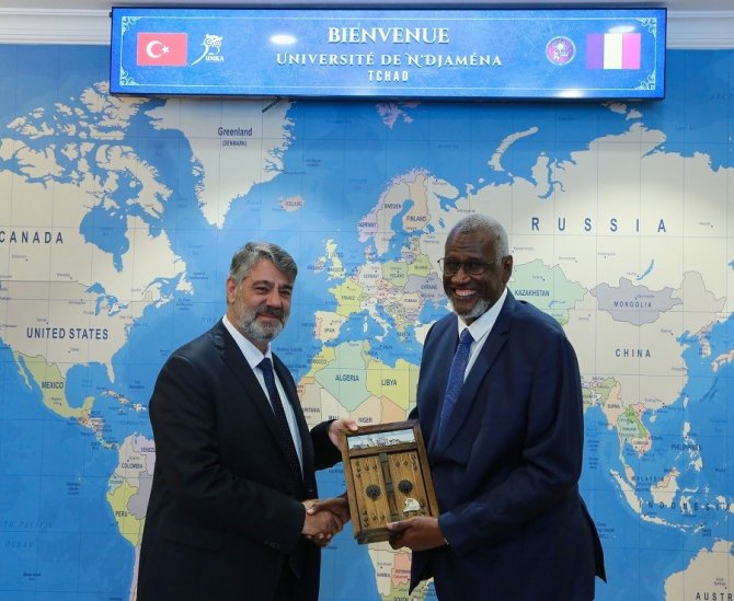 Çad Heyeti Rektör Polat İle Bir Araya Geldi