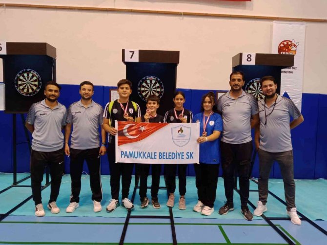Pamukkale Belediyesporlu Sporcular Dartta 9 Madalya Kazandı