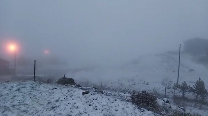 Tokat’ta Yüksek Kesimler Beyaz Örtü İle Kaplandı