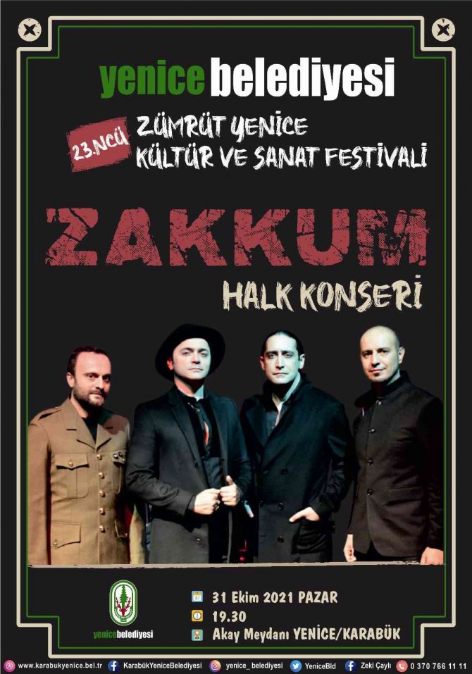 Zümrüt Yenice Kültür Ve Sanat Festivali Başlıyor
