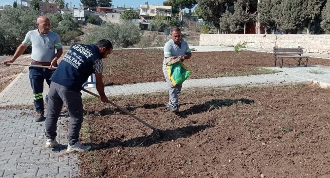 Akdeniz’de Park Ve Yeşil Alanlarda Kesintisiz Bakım