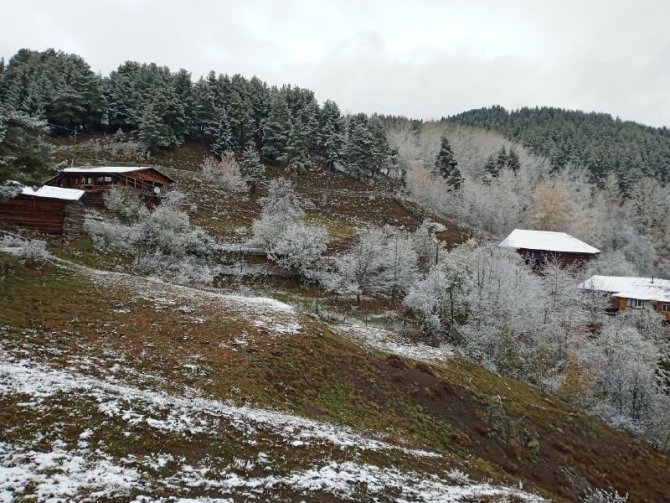 Sakin Şehir Şavşat’ta Sonbahar Manzaraları Yerini Kışa Bıraktı