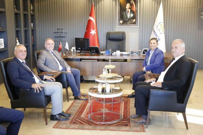 Başkan Çerçioğlu, Germencik Belediye Başkanı Öndeş İle Bir Araya Geldi