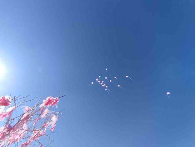 Keçiören’de Pembe Maske Ve Kurdelelerle Meme Kanserinin Önemine Dikkat Çekildi