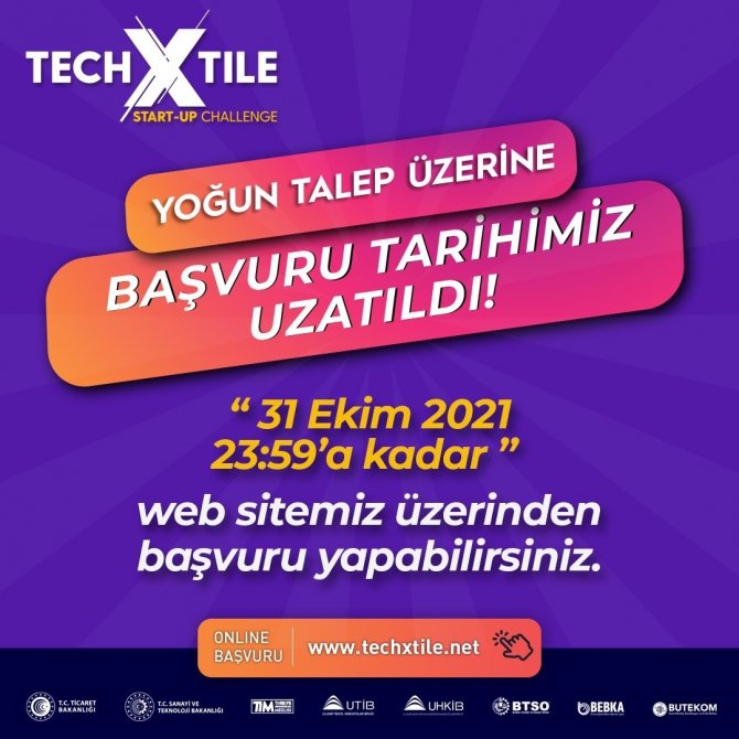 Techxtile Start-up Challenge Başvuruları 31 Ekim’e Kadar Uzatıldı
