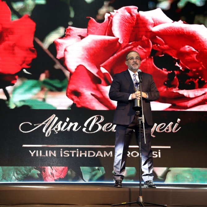 Afşin Belediyesine "Yılın İ̇stihdam Projesi Ödülü"