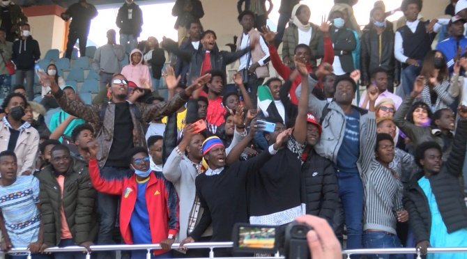 Tokat’ta, Afrikalı Öğrencilerin Futbol Heyecanı