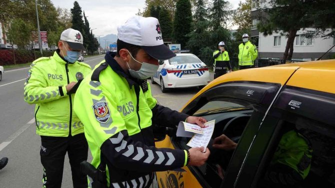 Ordu’da Taksi Sürücülerine Kapsamlı Denetim