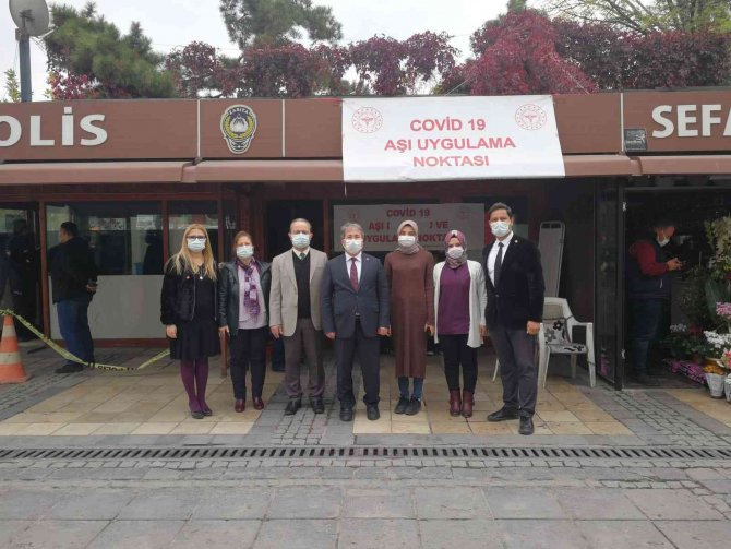 Benli, Aşı Uygulama Noktalarını Ziyaret Etti