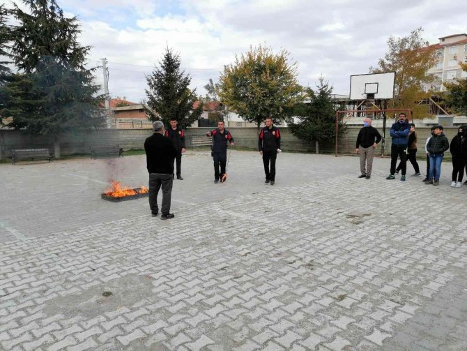 Kulu’da Yangın Tatbikatı Gerçekleştirildi