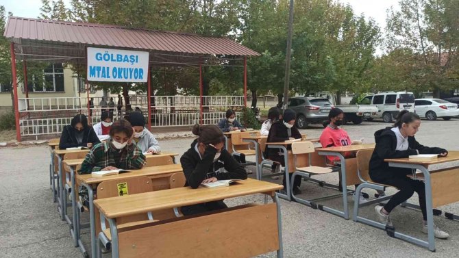 Gölbaşı Mtea’da Kitap Okuma Etkinliği