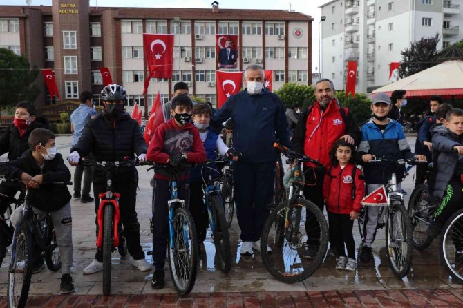Bafra’da 3. Cumhuriyet Bisiklet Turu