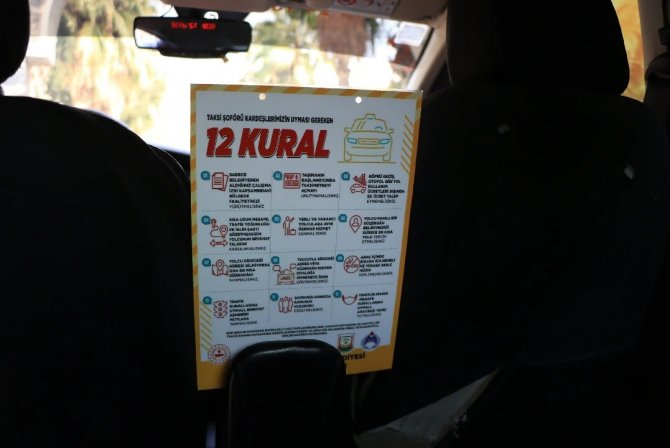 Taksi Sürücülerine 12 Kural Anlatıldı