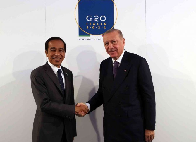 Cumhurbaşkanı Erdoğan, Endonezya Devlet Başkanı Widodo İle Görüştü