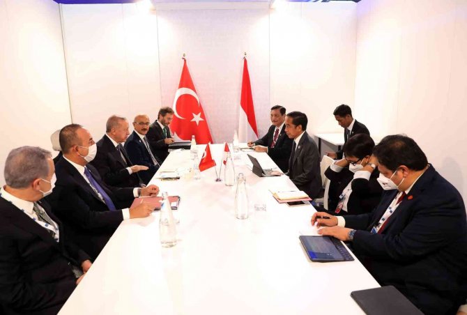 Cumhurbaşkanı Erdoğan, Endonezya Devlet Başkanı Widodo İle Görüştü