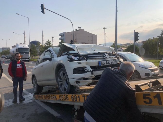 Samsun’da Trafik Kazası: 2 Yaralı