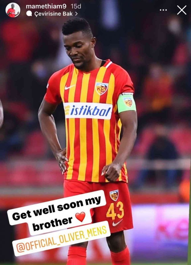 Mensah’a Geçmiş Olsun Mesajları