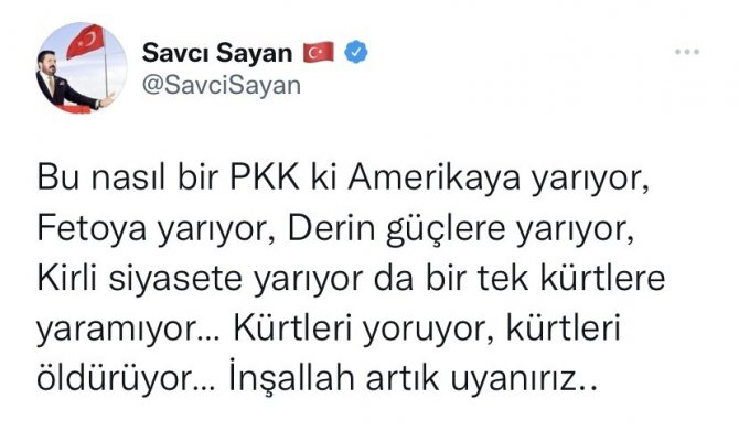 Başkan Sayan: “Pkk Kürtleri Öldürüyor”