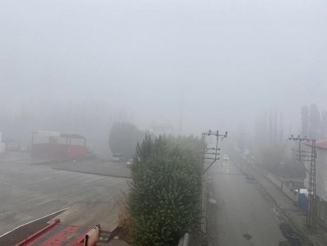 Ağrı’da Yoğun Sis Etkili Oldu