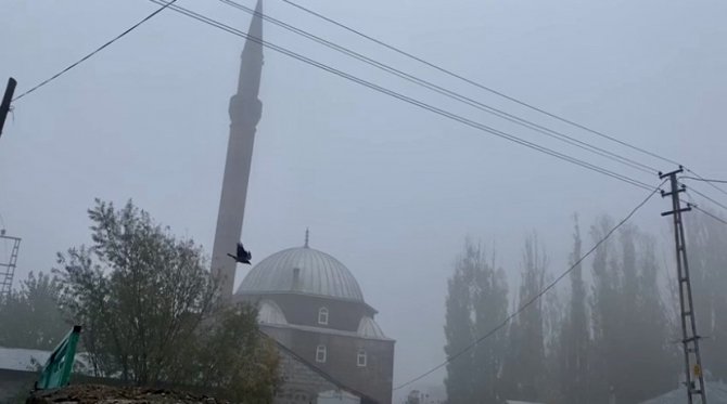 Ağrı’da Yoğun Sis Etkili Oldu