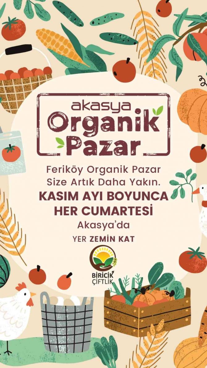 Organik Ürünler Cumartesi Günleri Tüketiciyle Buluşacak