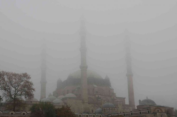 Edirne’de Sis Etkili Oldu, Selimiye Gözden Kayboldu