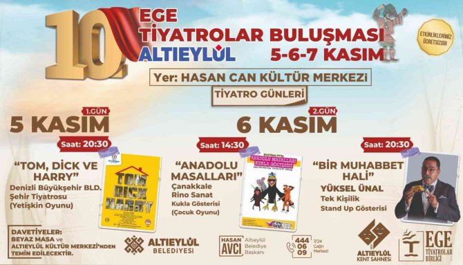 Ege Tiyatroları Altıeylül’de Buluşuyor