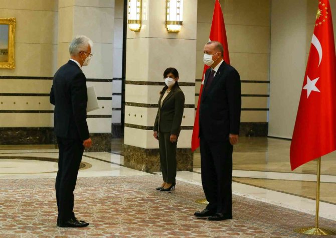 Cumhurbaşkanı Erdoğan, Litvanya Büyükelçisi Degutis’i Kabul Etti
