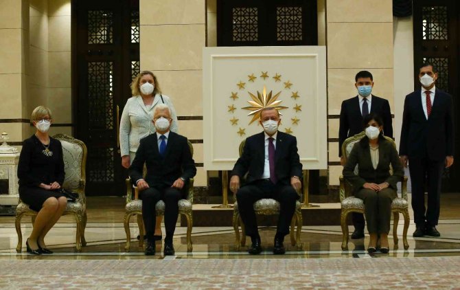 Cumhurbaşkanı Erdoğan, Litvanya Büyükelçisi Degutis’i Kabul Etti
