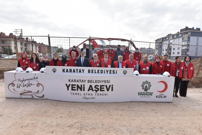 Karatay Belediyesinin Kente Kazandıracağı Yeni Aşevi Binasının Temeli Atıldı