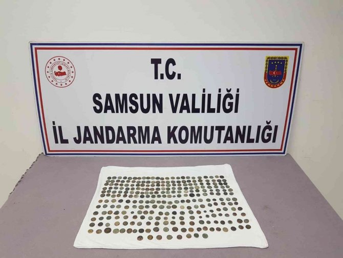 Samsun’da Jandarma 265 Adet Sikke Ele Geçirdi