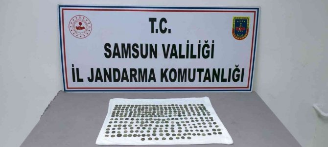Samsun’da Jandarma 265 Adet Sikke Ele Geçirdi
