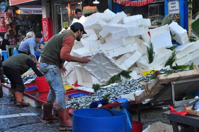 Hamsinin Kilosu 5 Tl’ye Düştü, Dakikalar İçerisinde Tonlarca Satıldı