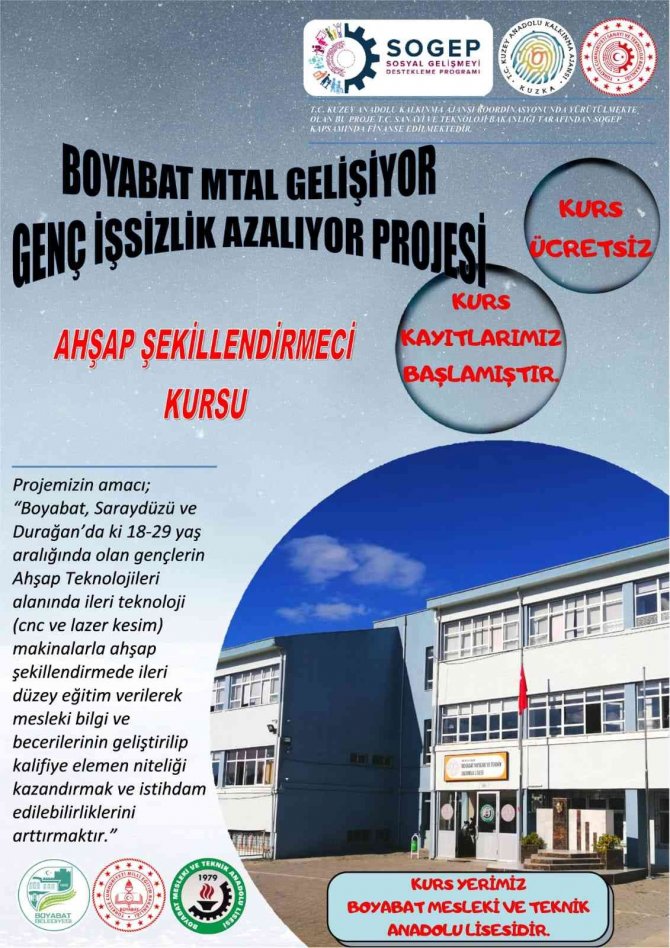 Ahşap Şekillendirmeci Kursu İçin Kayıtlar Başladı