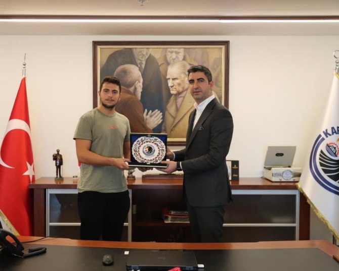 Şampiyon Milli Kürekçi Ali Ardıl İ̇lgün’den Başkan Gökhan Yüksel’e Ziyaret