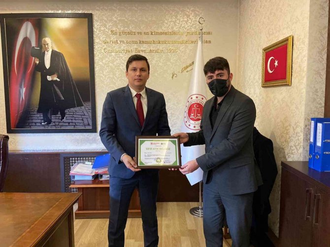 Kızılcahamam Adalet Sarayı’na Sıfır Atık Belgesi