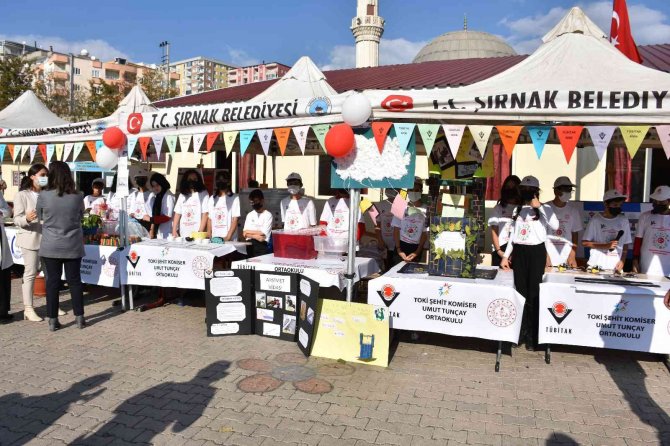 Şırnak’ta Tübi̇tak 4006 Bilim Fuarı Açıldı