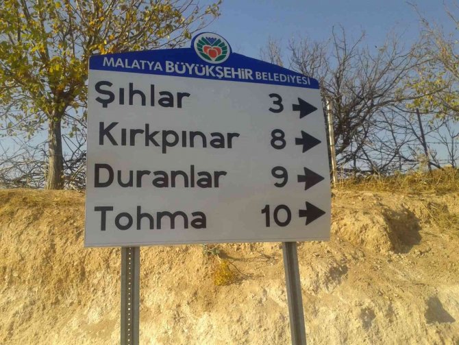 Malatya Büyükşehir’den Levhalamaya Ağırlık